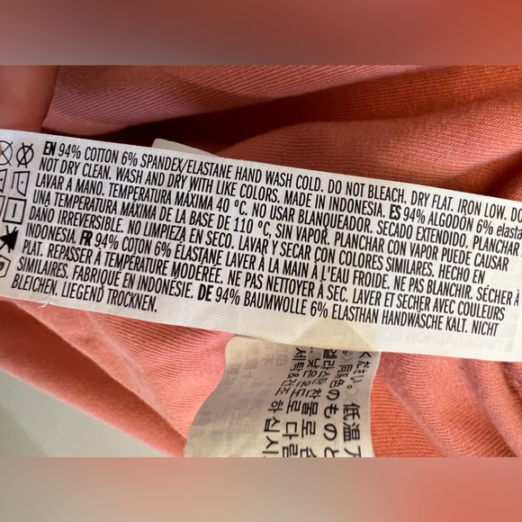 Forever 21 Salmon Orange Front Tie Cotton Spaghetti Strap Mini Dress Size Small - Picture 4 of 4